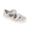 Beda Barefoot Kindersandalen Silver Shine, silber