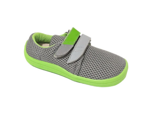 Beda Barfußschuhe Sneakers, Lime, grün/grau