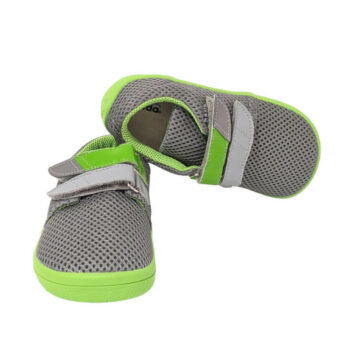 Beda Barfußschuhe Sneakers, Lime, grün/grau