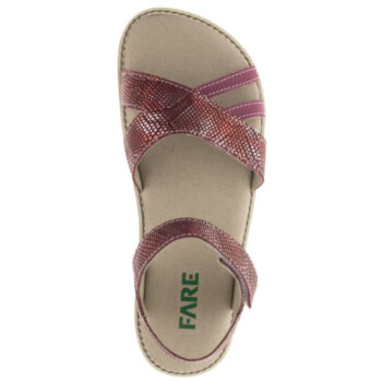 Fare Bare Damen Sandalen, Montesa Red, A5364141, bordeaux
